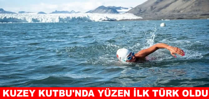 Deniz Kayadelen, Kuzey Kutbu'nda yüzen ilk Türk oldu