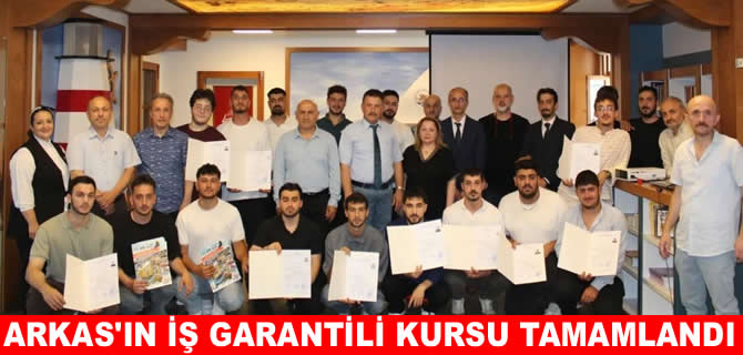 Arkas’nın Rize’de açtığı fitter yetiştirme kursu tamamlandı