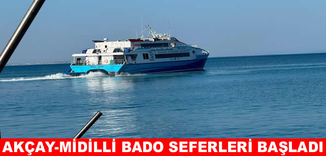 Akçay-Midilli seferleri başladı: Akçay 27 yıl sonra gümrük alanı oldu