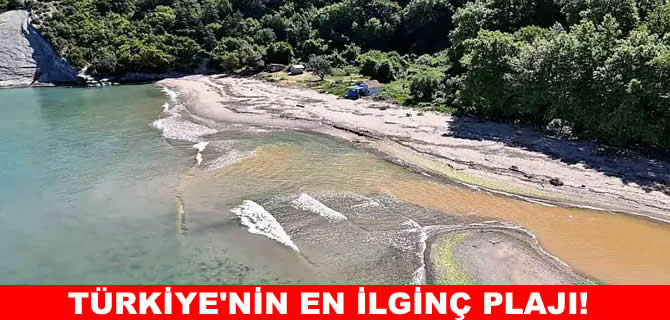 Türkiye’nin en ilginç plajı! Birkaç adımda il değiştiriyorsunuz