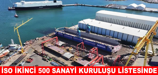 Norse Shipyard, İSO ikinci 500 büyük sanayi kuruluşu listesinde
