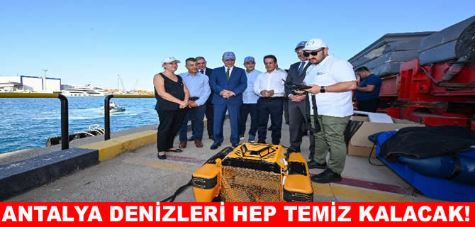 ASBAŞ’dan Antalya’ya yeni deniz süpürgesi