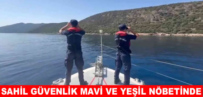Sahil Güvenlik ekipleri ‘Mavi’ ve ‘Yeşil’ vatan nöbetinde