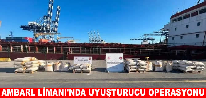 Ambarlı Limanı'nda  3 ton uyuşturucu yakalandı