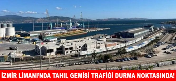 İzmir Limanı’nda tahıl gemisi trafiği durma noktasında!