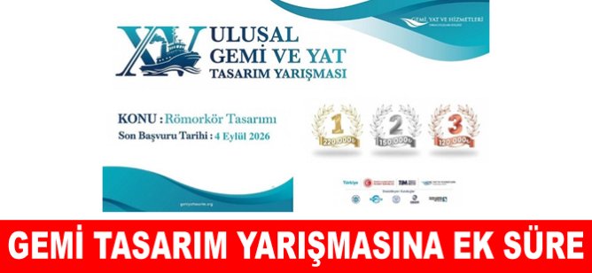 Gemi tasarım yarışmasına ek süre