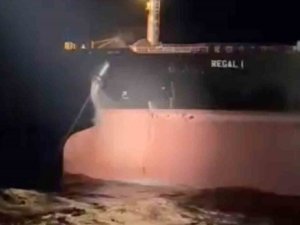 'REGAL 1' isimli tanker, tehlikeyi atlattı!