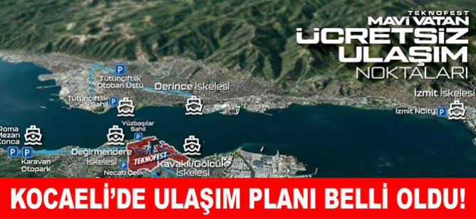 Kocaeli'de ulaşım planı belli oldu!