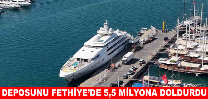125 milyon dolarlık megayat Fethiye'de 5,5 milyon TL'lik yakıt aldı