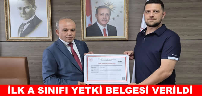 İlk A Sınıfı Gemi Acenteliği Yetki Belgesi verildi