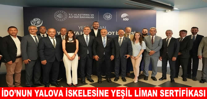 İDO’nun Yalova İskelesine Yeşil Liman Sertifikası