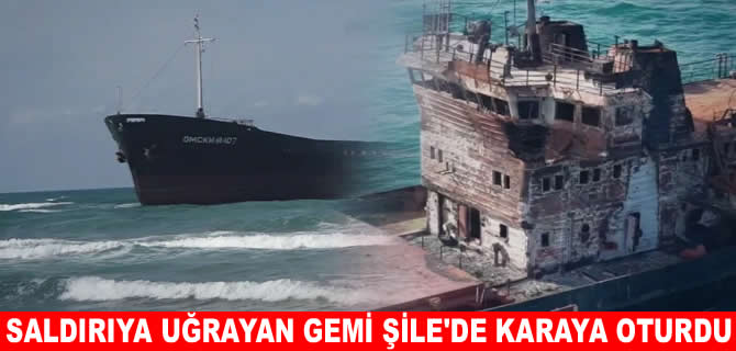 Rusya’da saldırıya uğradı, Şile’de karaya oturdu
