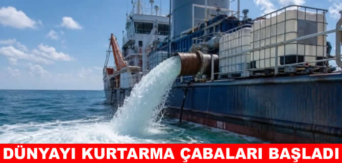 Dünyayı kurtarmak için denize 62 bin litre soda döktüler