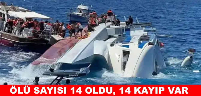 Girne gemi kazasında can kaybı 14'e yükseldi