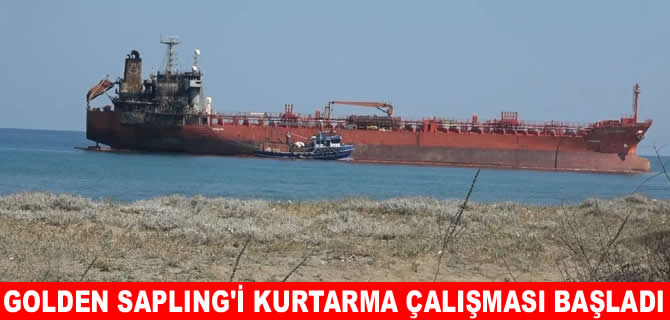 Samsun’da karaya oturan gemi için kurtarma çalışması başlatıldı