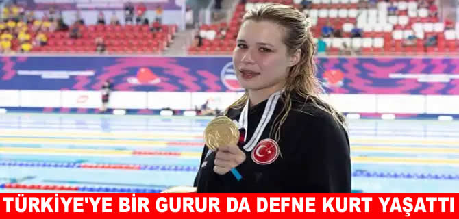 Milli yüzücü Defne Kurt, Avrupa şampiyonu oldu