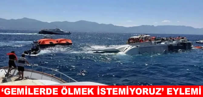 Denizcilerden “Gemilerde ölmek istemiyoruz” eylemi
