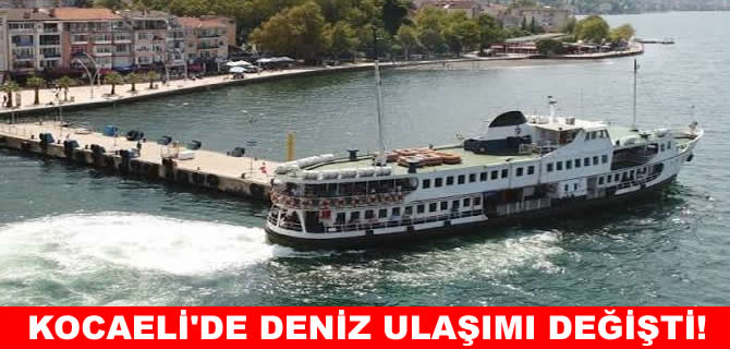 Kocaeli’de deniz ulaşımında kış dönemi başladı