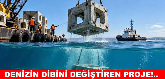 Denizin dibine bırakılan 60 beton kutunun yarattığı mucize!