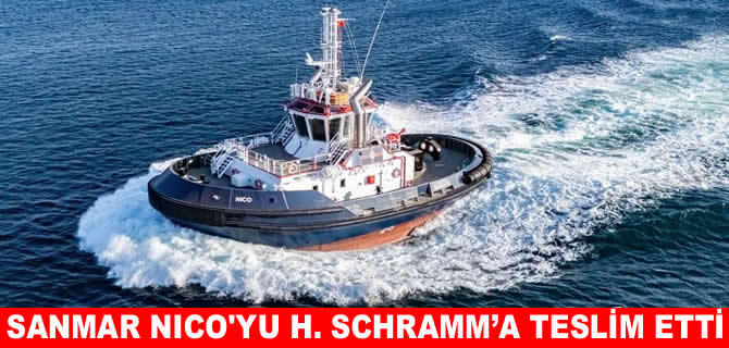 Sanmar Tersanesi 7. römorkör Nico’yu H. Schramm’a teslim etti