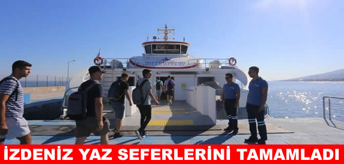 İZDENİZ yaz seferlerini tamamladı! 26 bin 885 yolcu taşındı