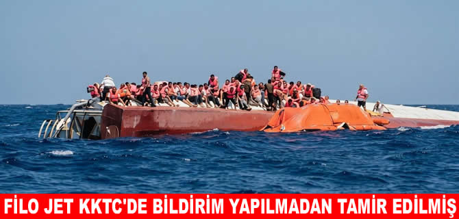 Filo Jet’in hasarı KKTC’de tayfalar tarafından tamir edilmiş