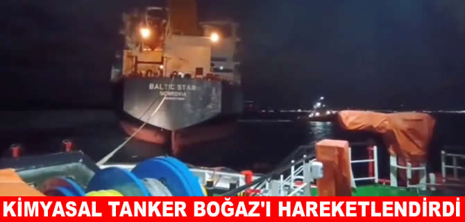 Çanakkale Boğazı’nda kimyasal tanker arızası