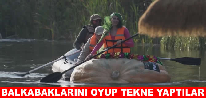 Rusya'da balkabağı tekne yarışları yapıldı