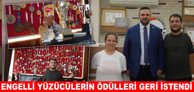Bakanlık, engelli milli yüzücülere verdiği ödülleri geri istedi