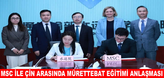 MSC’den, Çin enstitüsüyle mürettebat eğitimi için anlaşma