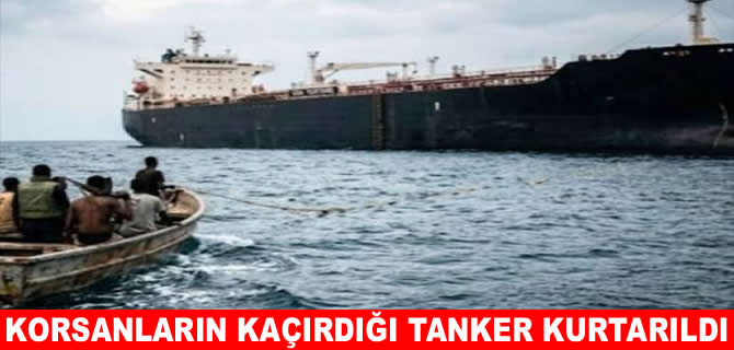 Korsanların kaçırdığı tanker kurtarıldı, 16 korsan yakalandı