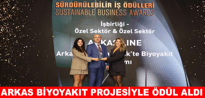 Arkas Line'a biyoyakıt projesiyle ‘Sürdürülebilir İş’ ödülü