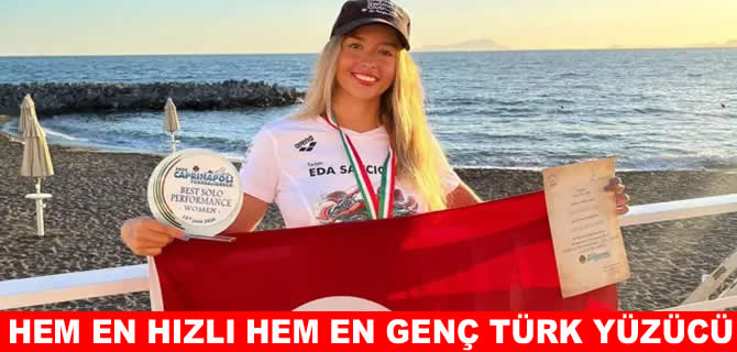Eda Savcıgil'den Catalina Kanalı'nda çifte rekor!
