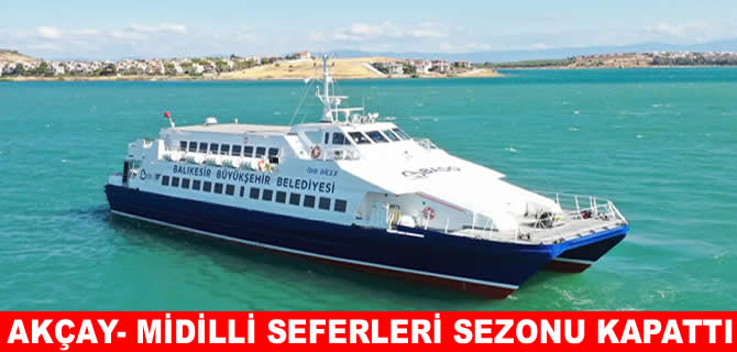 BADO Akçay ile Midilli arasındaki seferlerini noktaladı