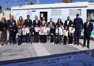 Mavi Nefes Eğitim Otobüsü, Ayvalık’ta öğrencilerle buluştu