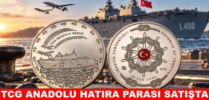 Darphane, TCG Anadolu için hatıra parası bastı