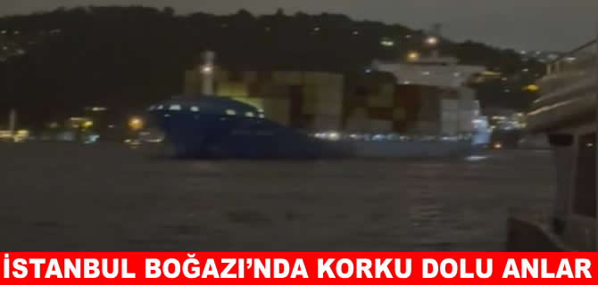 İstanbu Boğazı’nda yine gemi sürüklendi