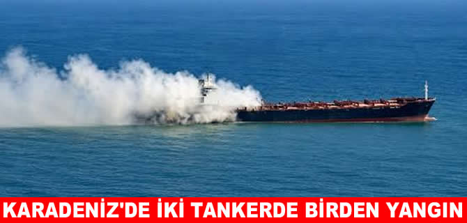 Romanya açıklarında iki tankerde yangın: 8 denizci kayıp