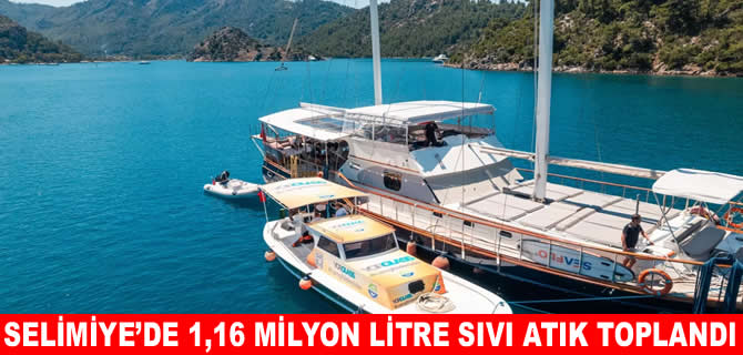 1,16 milyon litre sıvı atığın denize karışması önlendi