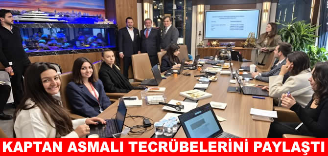 Kaptan Ömer Asmalı sahadaki bilgilerini genç avukatlara aktardı