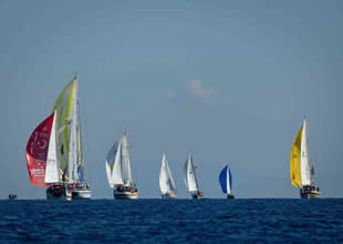 The Bodrum Cup'ta yarışmalar Knidos rotasında devam ediyor
