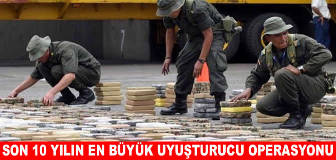 Cartagena Limanı'nda 7,6 ton kokain ele geçirildi