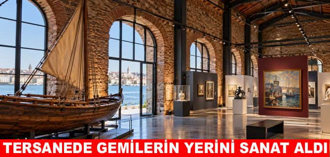 Haliç Tersanesi'nde gemilerin yerini sanat aldı