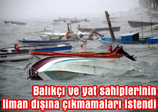Poyrazköy Limanı'nda bir tekne battı