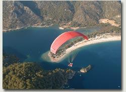 Ölüdeniz'e kuş bakışı denetleme