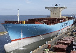 Emma Maersk ilk yolculuk için hazır