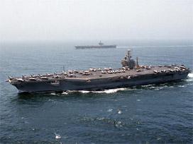 USS Eisenhower Kıbrıs'a demir attı