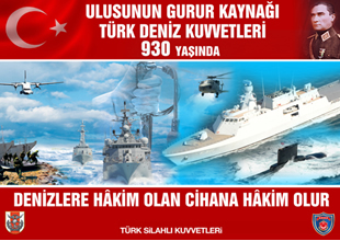 Türk Deniz Kuvvetleri 930 yaşında