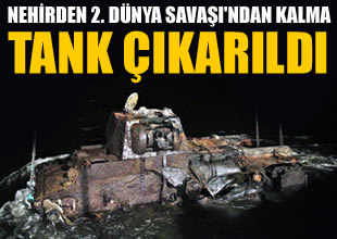 Rusya'da Neva Nehri'nden tank çıkarıldı