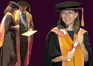 Başak Akdemir, doktora diplomasını aldı